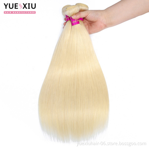 YX Straight 613 Blonde Human Hair Bundle No Shedding No Tangle 613 Raw Virgin Unprocessed Hair